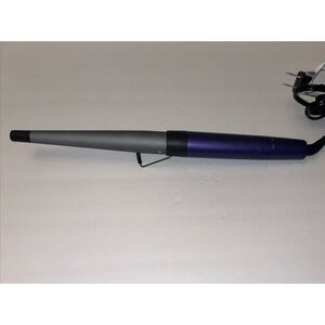Remington Gloss Tapered Curling Wand 0.5 - 1.5 Inch Purple Gray Hair Styler EUC